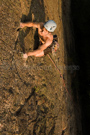 Peter climbing at Gronbrinksberget, Stockholm