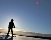 Kite skiing