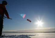 Kite skiing