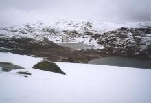 Camping on Kuobla glacier