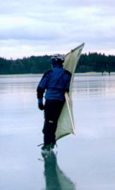 Skate-sail in use